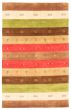 Gabbeh  Tribal Multi Area rug 5x8 Indian Hand Loomed 370907