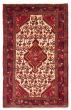 Bordered  Traditional Ivory Area rug 3x5 Persian Hand-knotted 371848