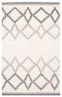Carved  Tribal Ivory Area rug 5x8 Indian Flat-Weave 374508