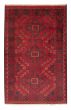 Bordered  Traditional Red Area rug 3x5 Afghan Hand-knotted 376896
