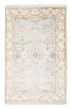Bordered  Traditional Blue Area rug 3x5 Indian Hand-knotted 377959