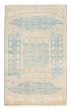 Modern  Transitional Blue Area rug 3x5 Pakistani Hand-knotted 379568