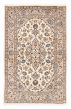Bordered  Traditional Ivory Area rug 3x5 Persian Hand-knotted 382435