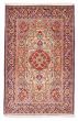 Bordered  Traditional Ivory Area rug 3x5 Persian Hand-knotted 382490