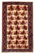 Bordered  Floral Ivory Area rug 5x8 Persian Hand-knotted 383252