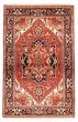Bordered  Traditional Brown Area rug 3x5 Indian Hand-knotted 386959