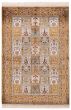 Bordered  Traditional Orange Area rug 3x5 Chinese Hand-knotted 387984