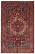 Bordered  Traditional Red Area rug Unique Persian Hand-knotted 388870