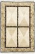 Transitional Ivory Area rug Unique Nepal Hand-knotted 54345