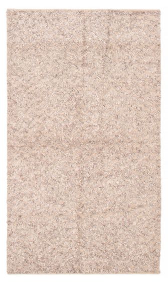 Carved  Transitional Grey Area rug 5x8 Indian Hand-knotted 387424