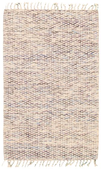 Braided  Tribal Ivory Area rug 5x8 Indian Braid weave 340183