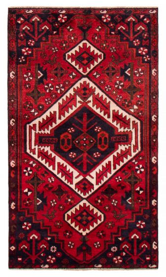 Traditional Red Area rug 3x5 Turkish Hand-knotted 390894