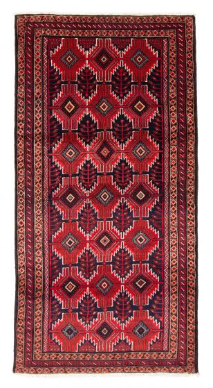 Bordered  Traditional Blue Area rug Unique Afghan Hand-knotted 379309