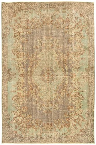 Transitional  Vintage Grey Area rug 5x8 Turkish Hand-knotted 327947