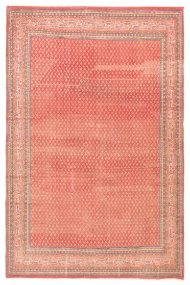 Vintage/Distressed Red Area rug 6x9 Turkish Hand-knotted 388570