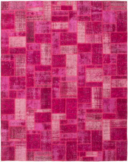 Casual  Transitional Pink Area rug 6x9 Turkish Hand-knotted 295939