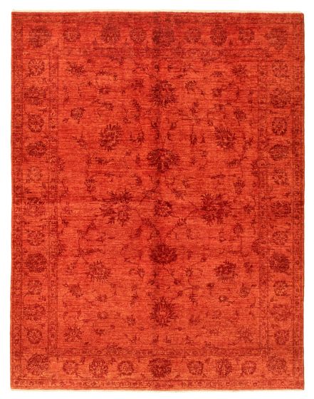 Bordered  Traditional Brown Area rug 5x8 Afghan Hand-knotted 345955