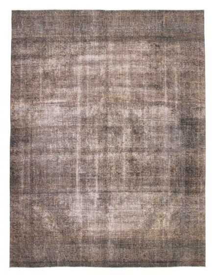 Overdyed  Transitional Grey Area rug 9x12 Turkish Hand-knotted 378384