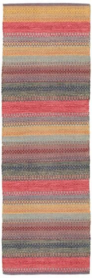 Flat-weaves & Kilims  Transitional Blue Runner rug 7-ft-runner Turkish Flat-weave 339260