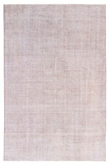 Overdyed  Transitional Grey Area rug 6x9 Turkish Hand-knotted 362943
