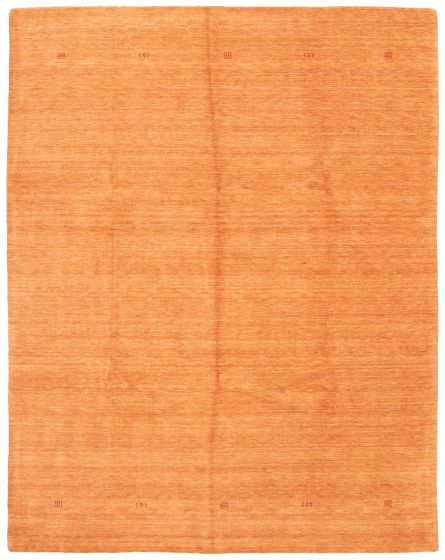 Gabbeh  Tribal Orange Area rug 9x12 Indian Hand Loomed 362404
