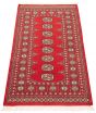 Bordered  Tribal Red Area rug 3x5 Pakistani Hand-knotted 305249