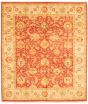 Bordered  Traditional Red Area rug 6x9 Pakistani Hand-knotted 336929