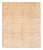 Transitional Yellow Area rug 6x9 Indian Hand-knotted 379023