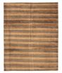 Stripes Transitional Brown Rectangle 8x10 Nepal Hand-knotted 427660