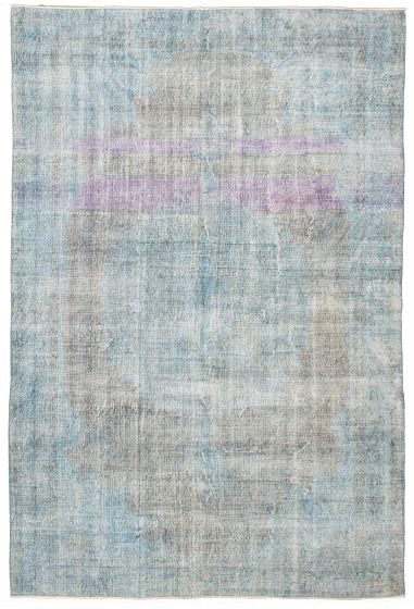 Bordered  Transitional  Area rug 6x9 Turkish Hand-knotted 326531