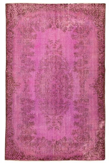 Bordered  Transitional  Area rug 6x9 Turkish Hand-knotted 326672