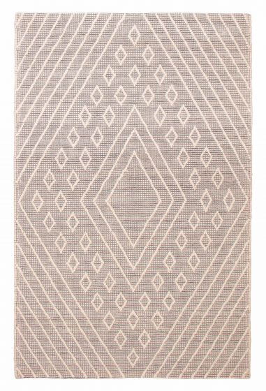 Braided  Transitional Grey Area rug 5x8 Indian Braid weave 390583