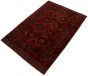 Afghan Finest Rizbaft 9'4" x 6'4" Hand-knotted Wool Brown Rug