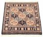 Bordered  Tribal Blue Area rug Unique Pakistani Hand-knotted 327746