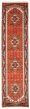 Bordered  Traditional Red Runner rug 10-ft-runner Indian Hand-knotted 369963