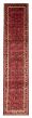 Bordered  Traditional Red Runner rug 11-ft-runner Persian Hand-knotted 380622