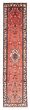 Bordered  Traditional Brown Runner rug 10-ft-runner Persian Hand-knotted 380686