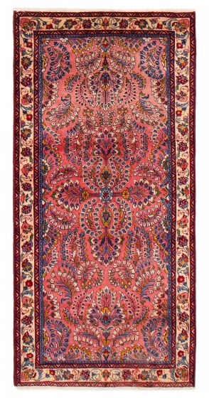 Bordered  Traditional Red Area rug Unique Persian Hand-knotted 391939