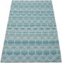 Casual  Transitional Blue Area rug 5x8 Indian Handmade 306045