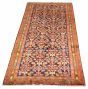 Bordered  Traditional Blue Runner rug 10-ft-runner Persian Hand-knotted 308665