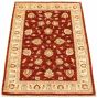 Bordered  Traditional Red Area rug 3x5 Afghan Hand-knotted 318300