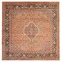 Bordered  Traditional Brown Area rug Square Persian Hand-knotted 366588