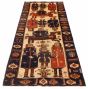 Persian Style 4'3" x 11'3" Hand-knotted Wool Rug 