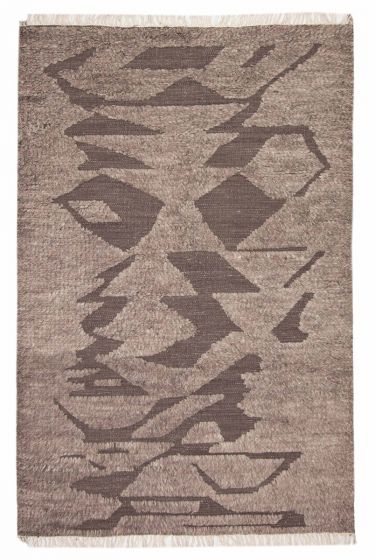 Indian Tangier 5'3" x 8'0" Hand-knotted Wool Rug 