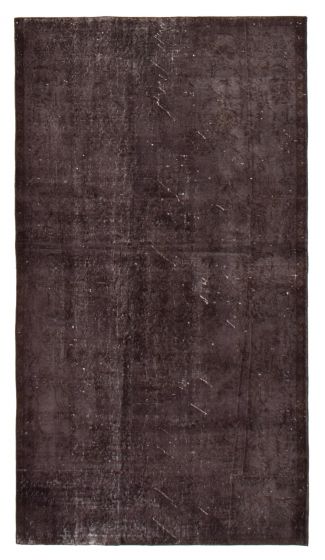 Overdyed  Transitional Black Area rug 4x6 Turkish Hand-knotted 372442