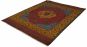 Indian Shalimar 8'9" x 11'5" Hand-knotted Wool Dark Red Rug