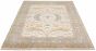 Bordered  Traditional Ivory Area rug 6x9 Indian Hand-knotted 303955