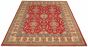 Bordered  Traditional Red Area rug 6x9 Afghan Hand-knotted 305382
