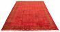 Bordered  Tribal Red Area rug 9x12 Russia Hand-knotted 322269