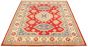 Bordered  Traditional Red Area rug 6x9 Afghan Hand-knotted 328784